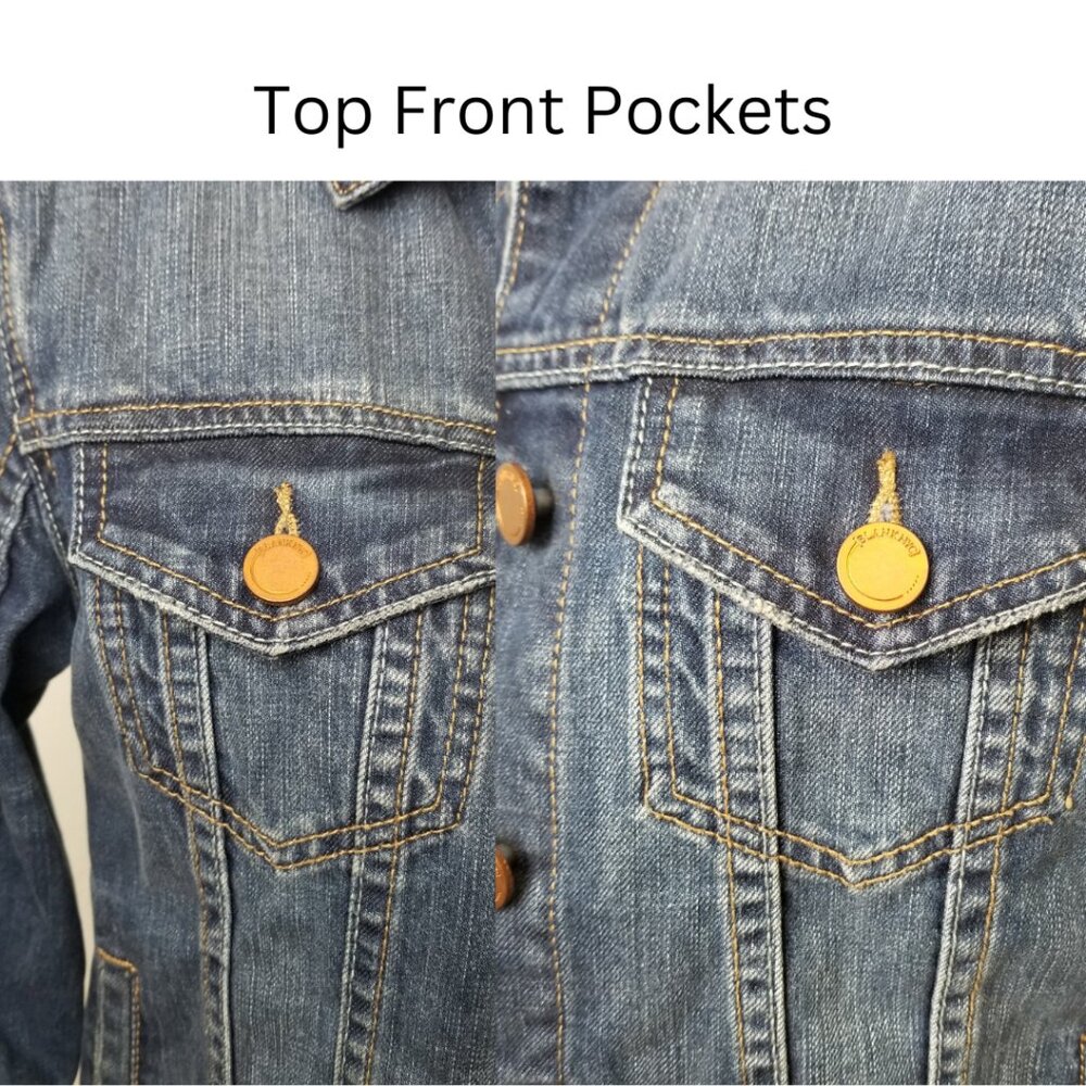 BLANK NYC Blue Denim Jacket In Diet Pill XS - Picture 11 of 16